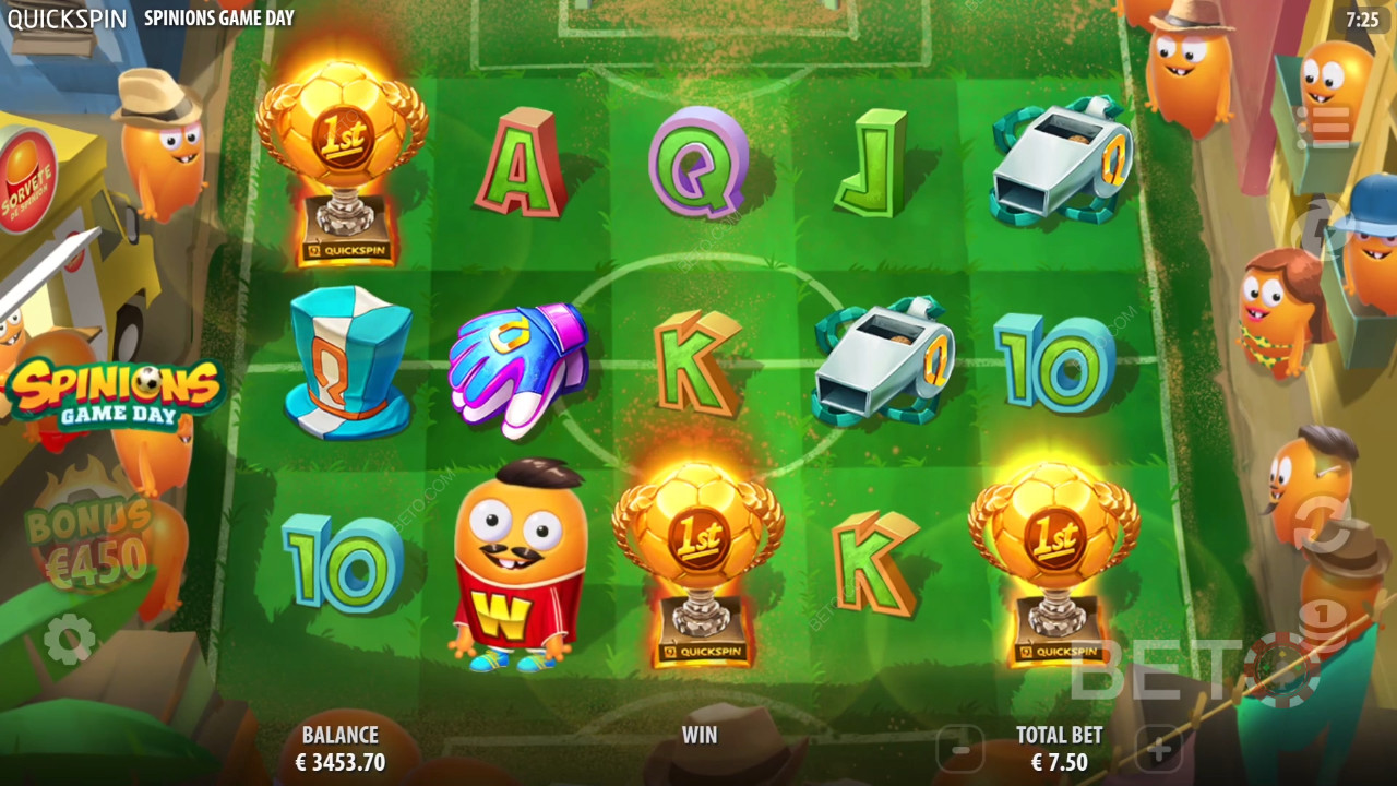 Spinions Game Day felülvizsgálata a BETO Slots által