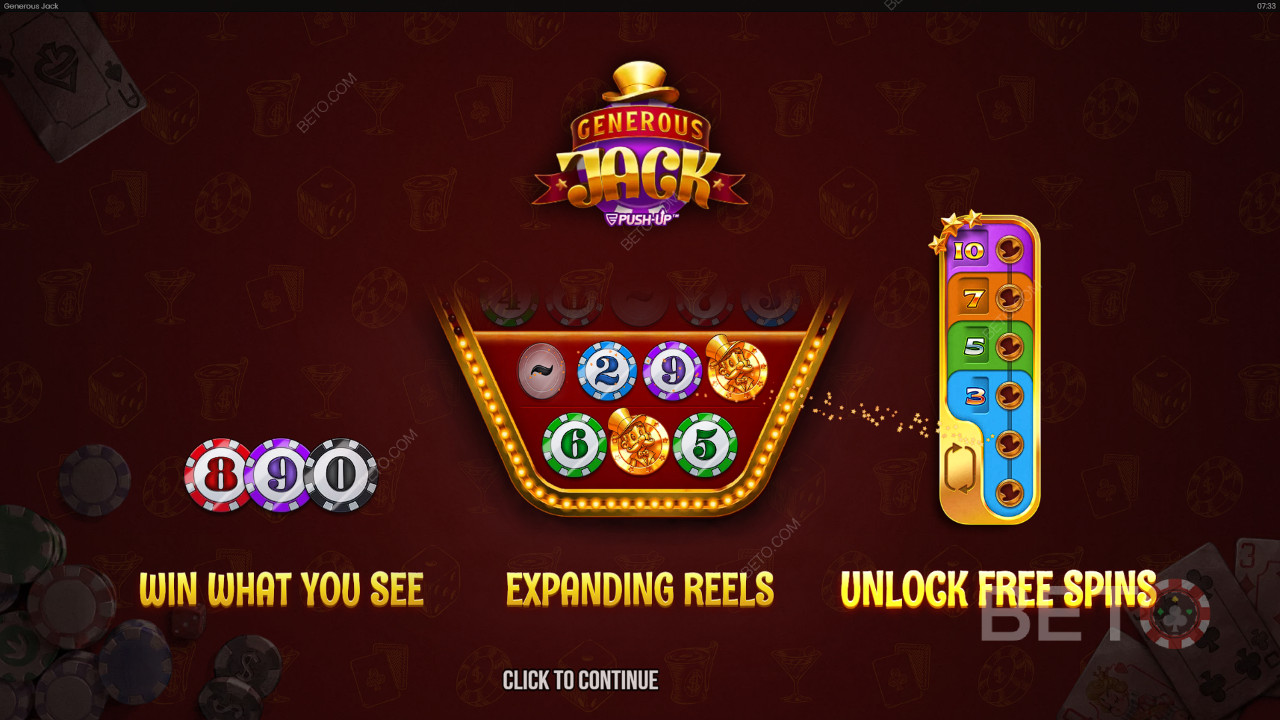 Generous Jack felülvizsgálata BETO Slots által