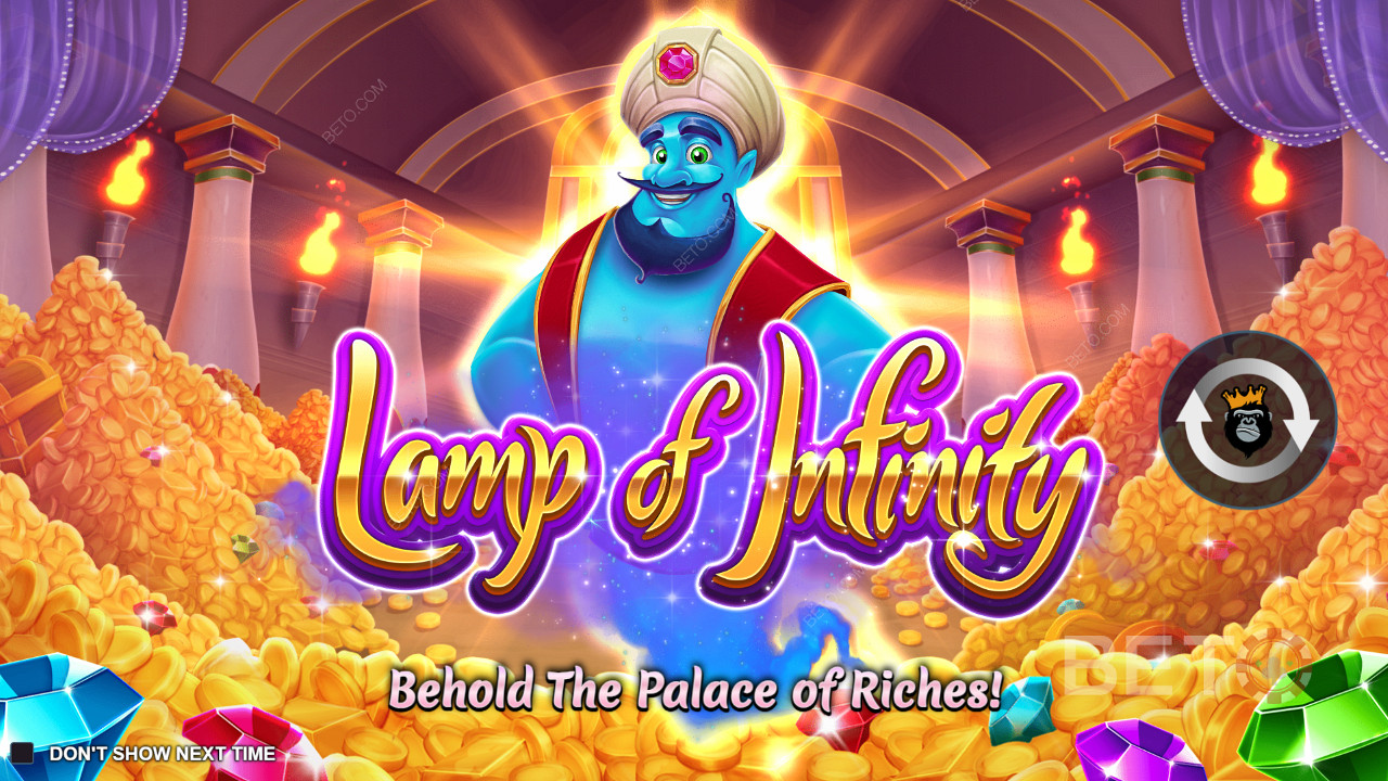 Kérd meg a dzsinnt, hogy teljesítse kívánságaidat a Lamp of Infinity online nyerőgépen!