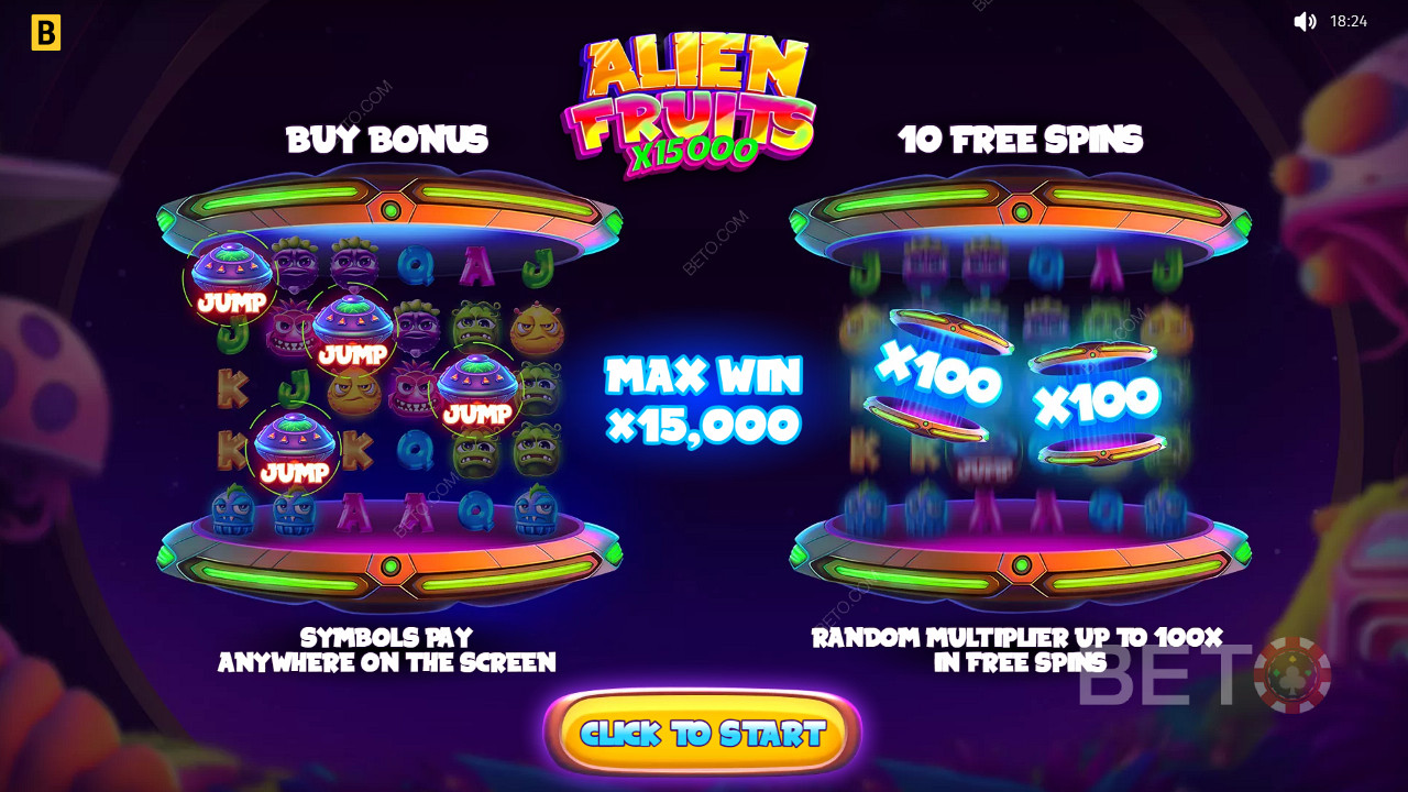 Alien Fruits nyerőgép: Pörgesd meg?