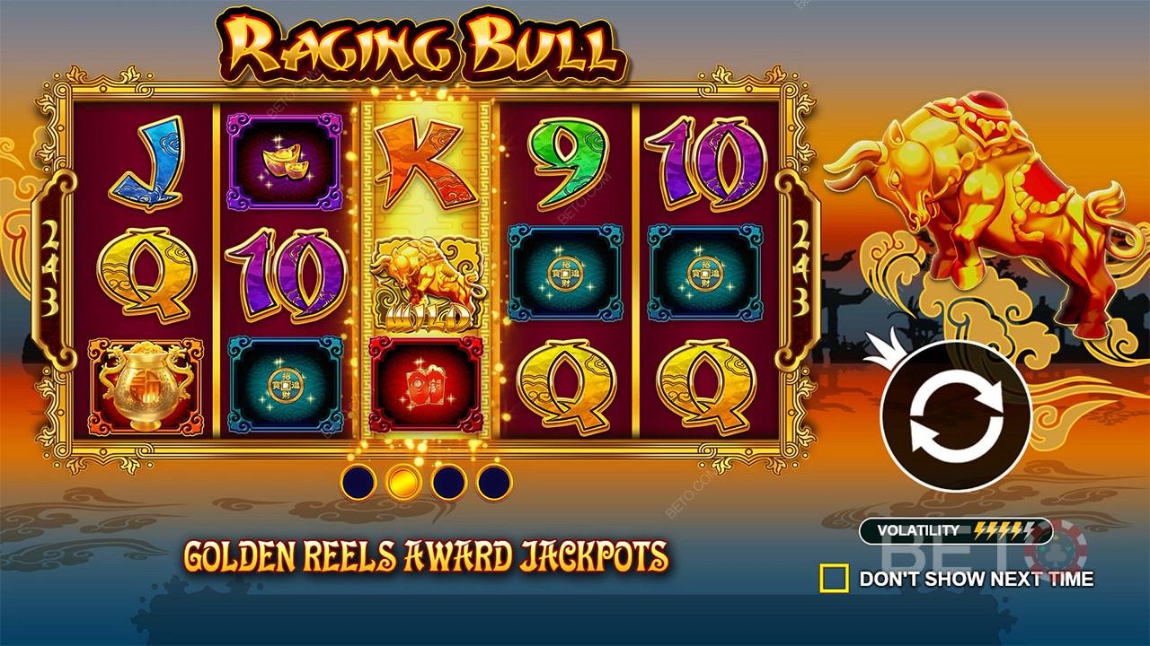 Nyerj jackpotokat a Raging Bull nyerőgép alapjátékában