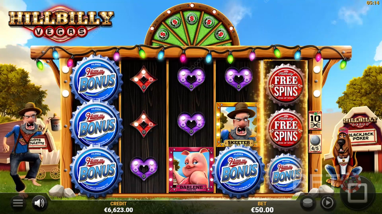 Hillbilly Vegas felülvizsgálata a BETO Slots által