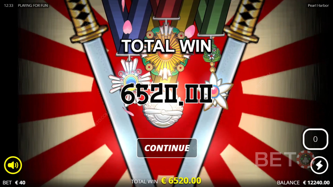 Nyerj 41,127x a tétedből a Pearl Harbor nyerőgépen!