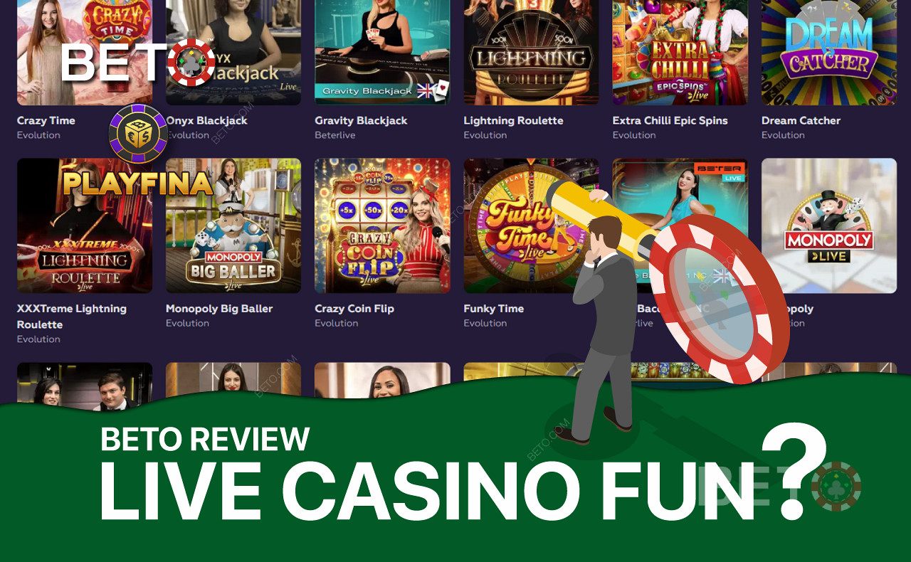 A Playfina Live Casino a népszerű osztójátékok széles választékát kínálja.