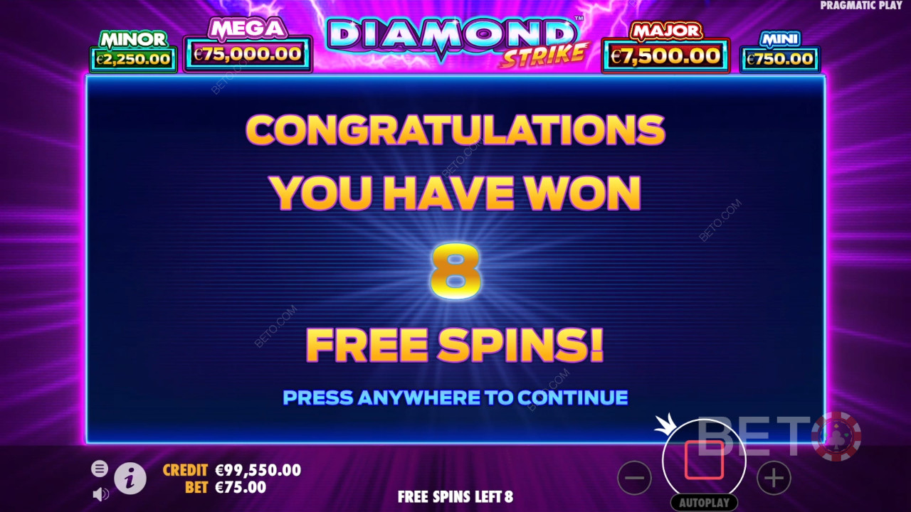 Nyerje meg tétje 1000-szeresét a Diamond Strike nyerőgépen!