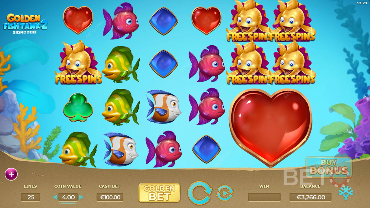 Golden Fish Tank 2 Gigablox felülvizsgálata a BETO Slots által
