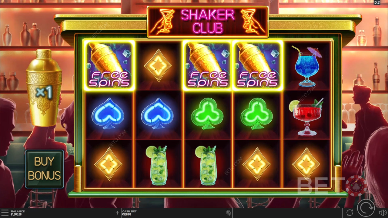 Shaker Club felülvizsgálata a BETO Slots által
