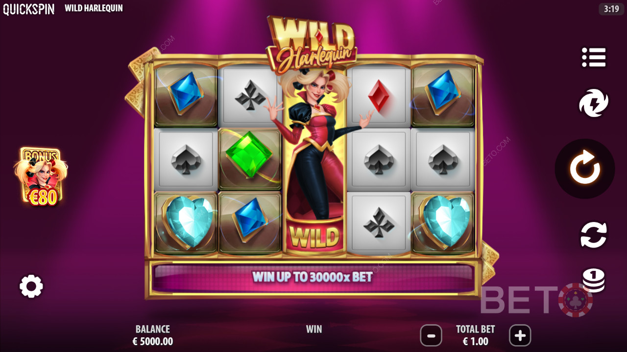 Wild Harlequin felülvizsgálata BETO Slots által