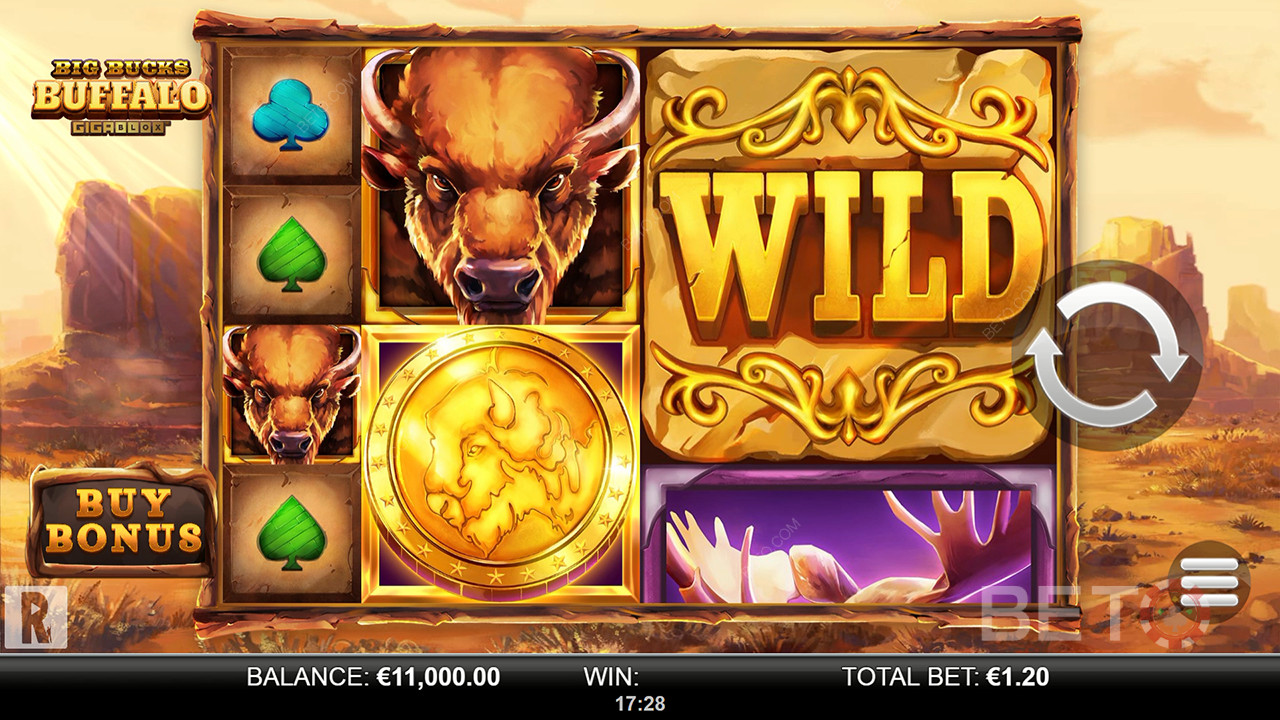 Big Bucks Buffalo Gigablox felülvizsgálata BETO Slots által