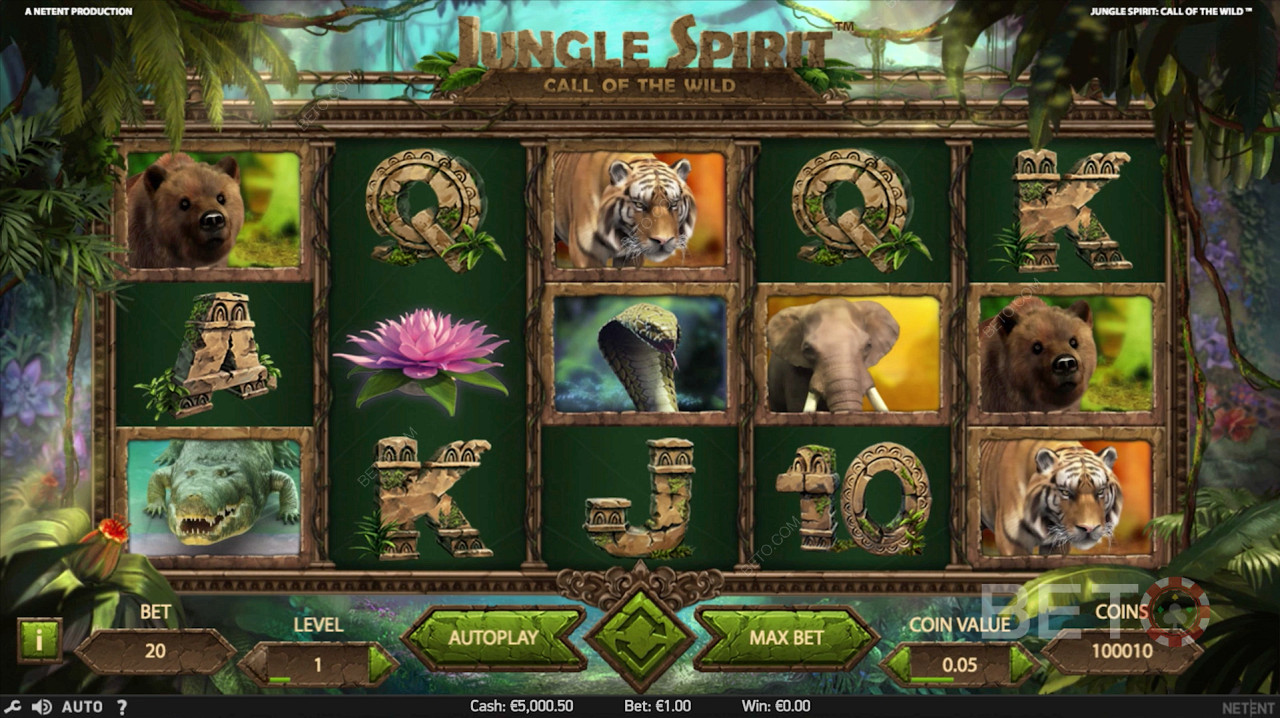 Jungle Spirit: Call of the Wild Videó nyerőgép