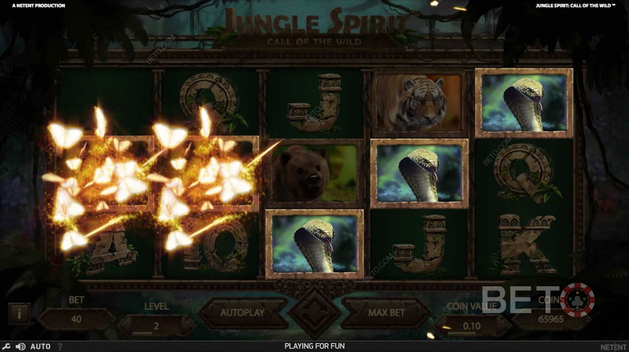 Butterfly Boost funkció a Jungle Spirit: Call of the Wild