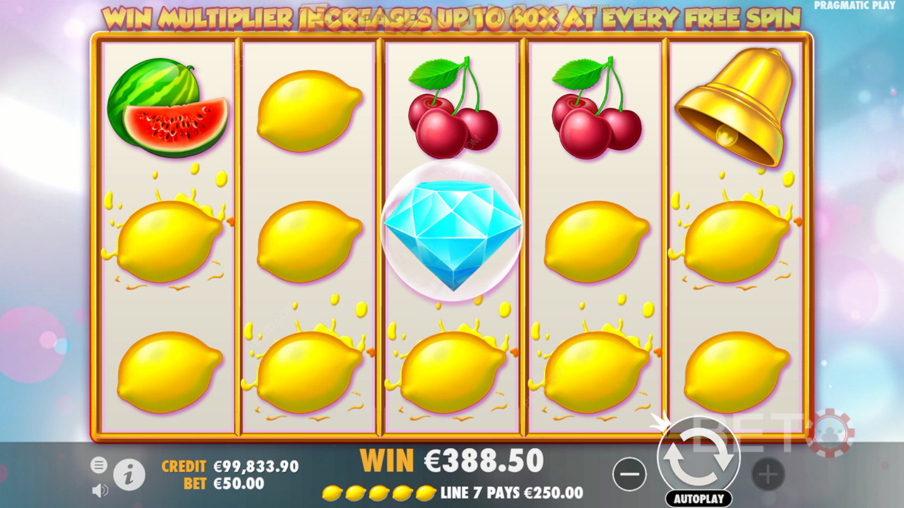 Bónusz funkciók magyarázata Extra Juicy by Pragmatic Play