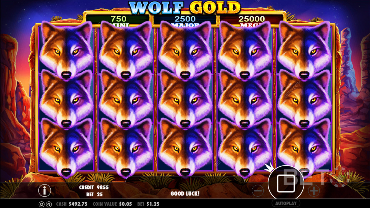 Wolf Gold A scatter szimbólum aktiválja a Free Spin kört