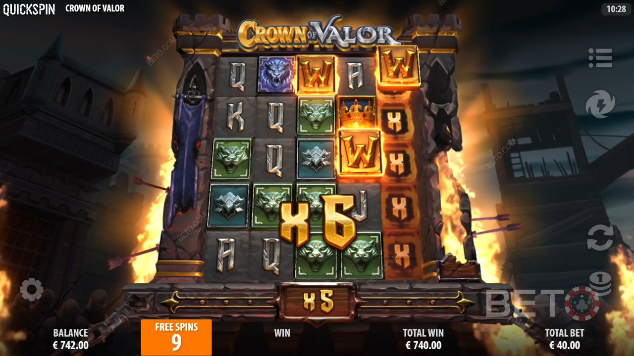 Crown of Valor felülvizsgálata a BETO Slots által