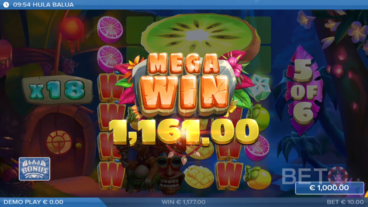 Nyerj 25,000-szeres tétet a Hula Balua online nyerőgépen!