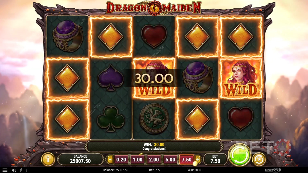 Dragon Maiden: Videó nyerőgép Pörgetni kell?