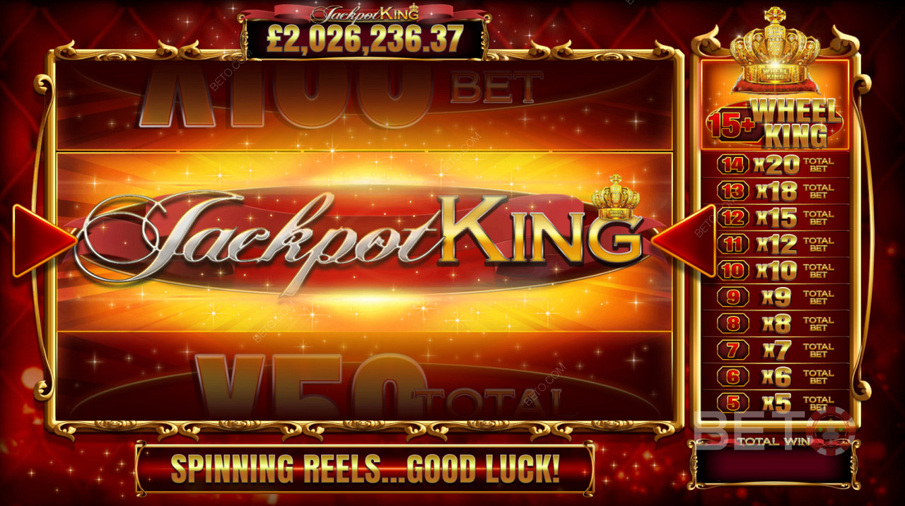 Wheel King funkció a Fishing Frenzy Jackpot King játékban