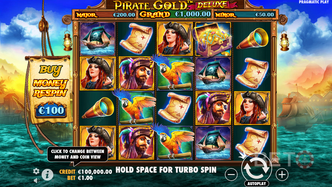 Pirate Gold Deluxe felülvizsgálata a BETO Slots által