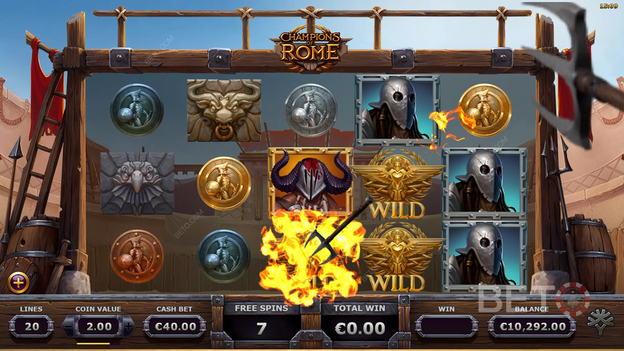 Champions of Rome felülvizsgálata a BETO Slots által