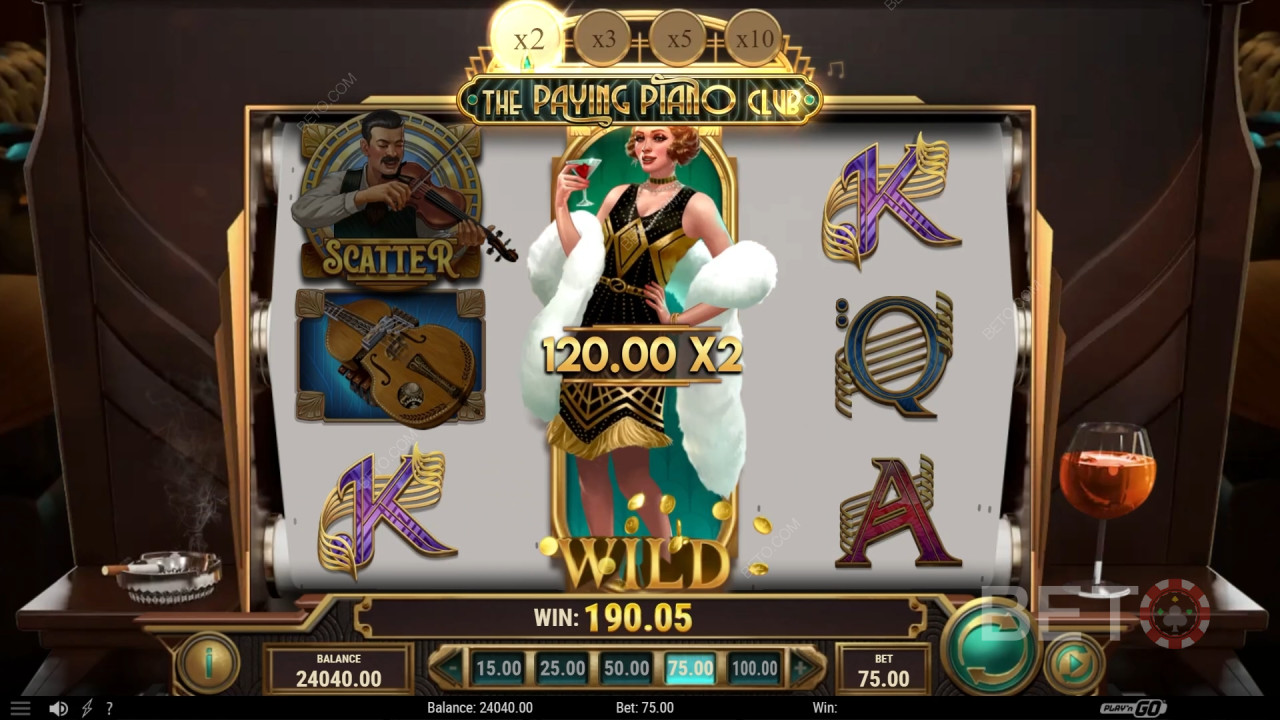 A fizető zongora klub felülvizsgálata BETO Slots által