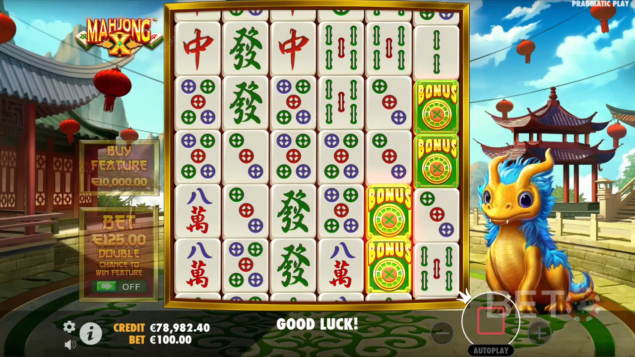 Bónusz funkciók a Mahjong X magyarázata a Mahjong X által Pragmatic Play
