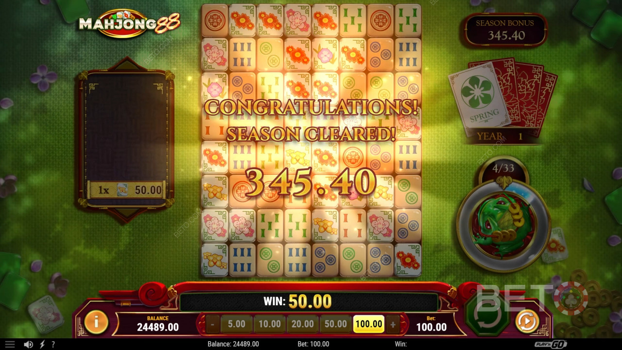 Bónusz funkciók magyarázata a Mahjong 88-ban a következő által Play