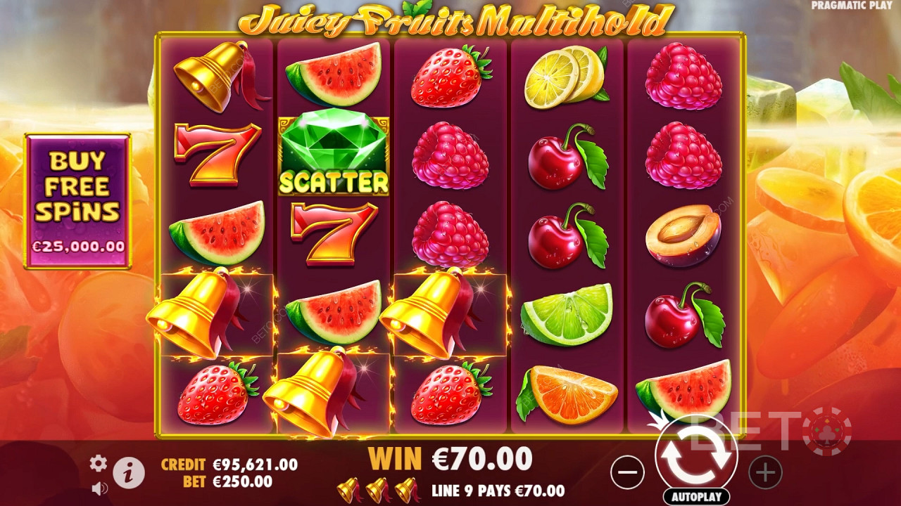 Nyerd meg téted 8000-szeresét a Juicy Fruits Multihold online nyerőgépen!