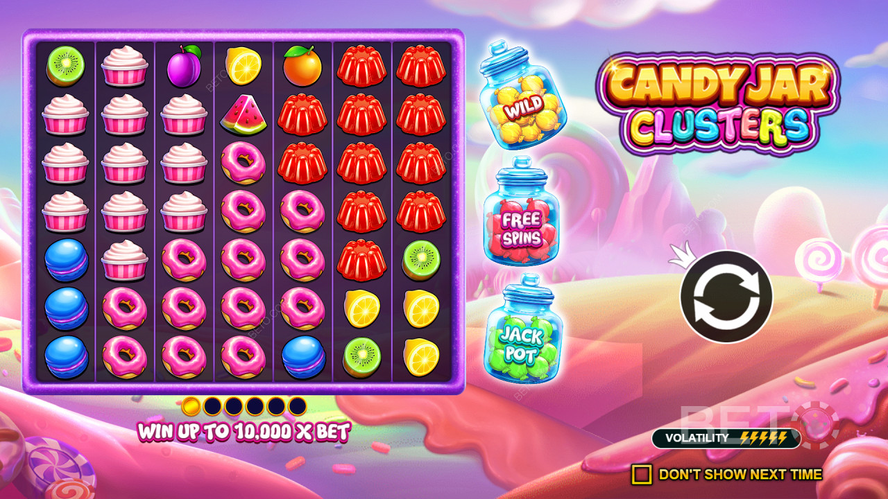 Candy Jar Clusters: Candy Candy Candy: Egy online nyerőgép, amely megéri a pörgést?