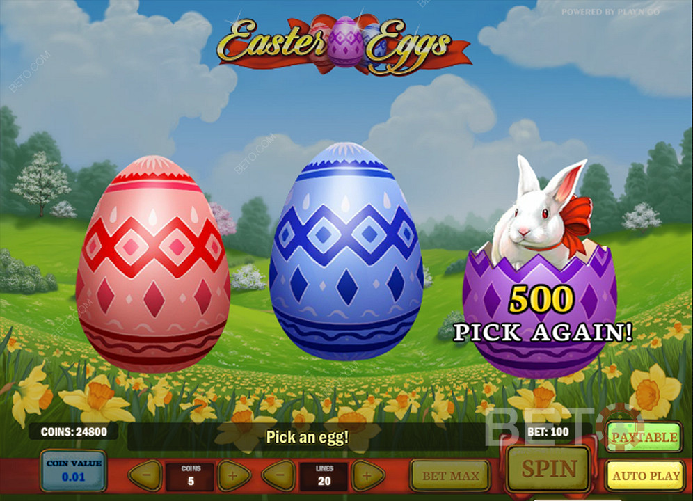 Húsvéti tojások hozza hipnotikus bónuszokat a játékhoz