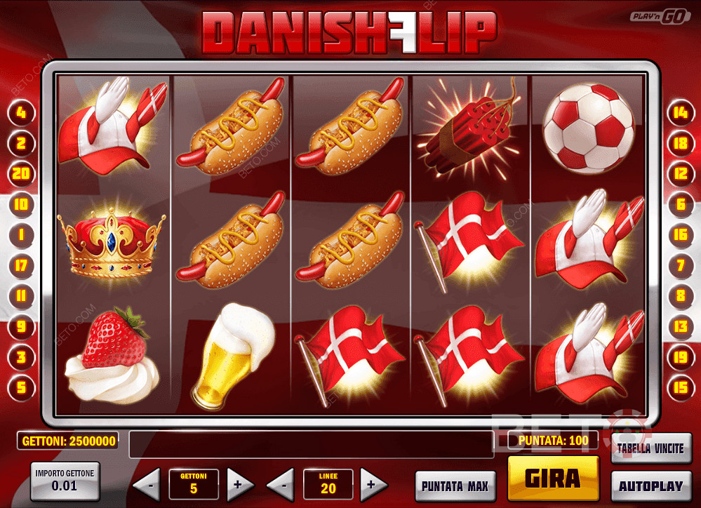 Állítsd a megfelelő szimbólumokat a sorba, és nyerj nagyot a Danish Flip