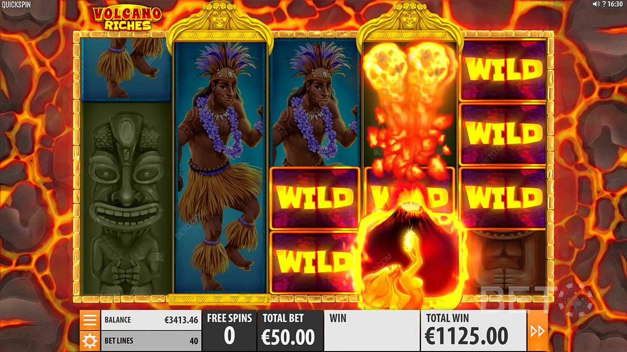 Volcano Riches felülvizsgálata BETO Slots által