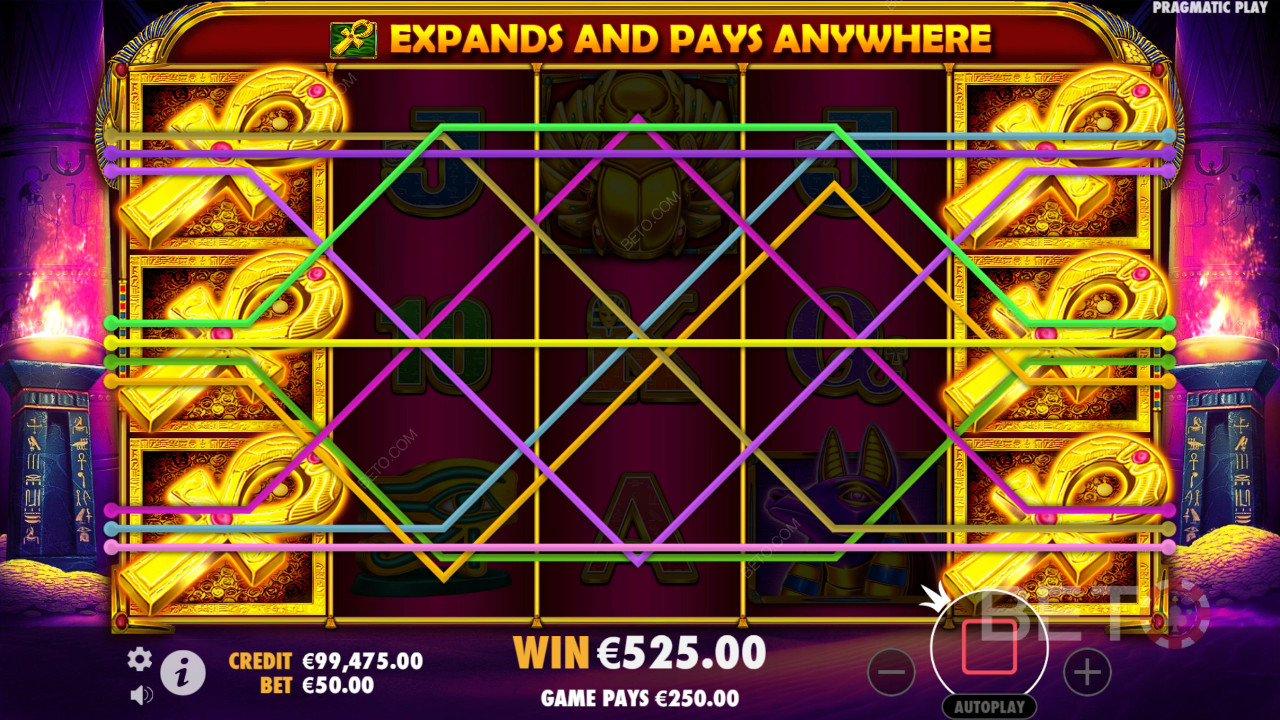 Bónusz funkciók magyarázata az Ancient Egypt Classic által Pragmatic Play