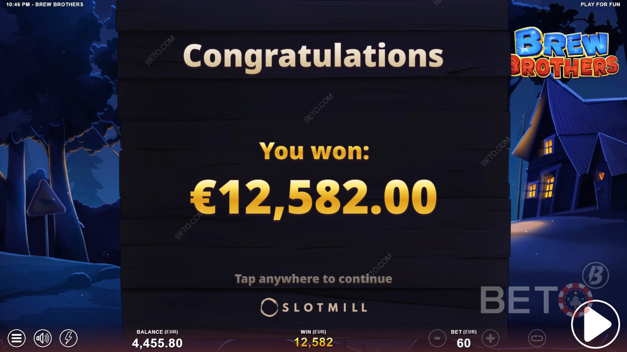 Nyerd meg téted 12,000-szeresét a Brew Brothers online nyerőgépen!