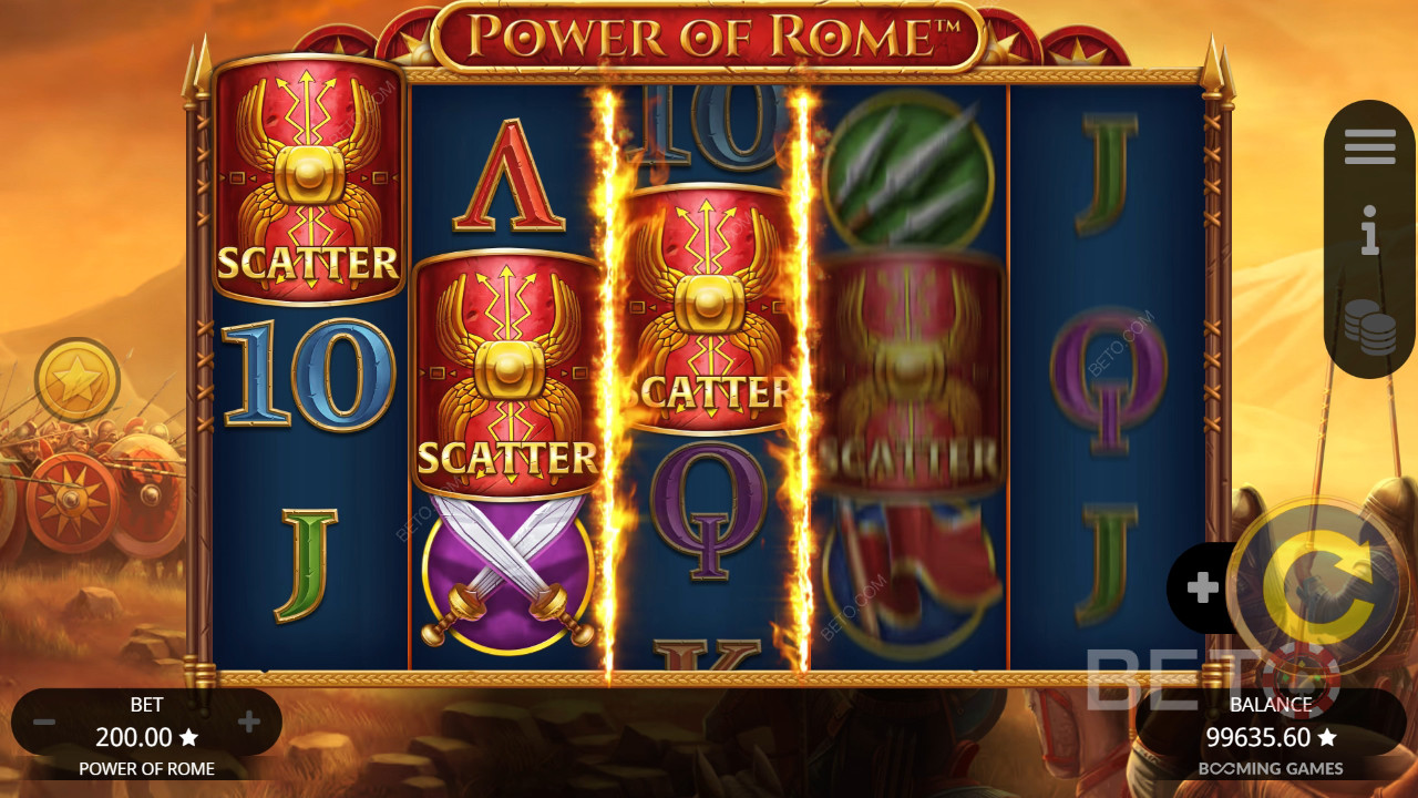 Power of Rome felülvizsgálata a BETO Slots által