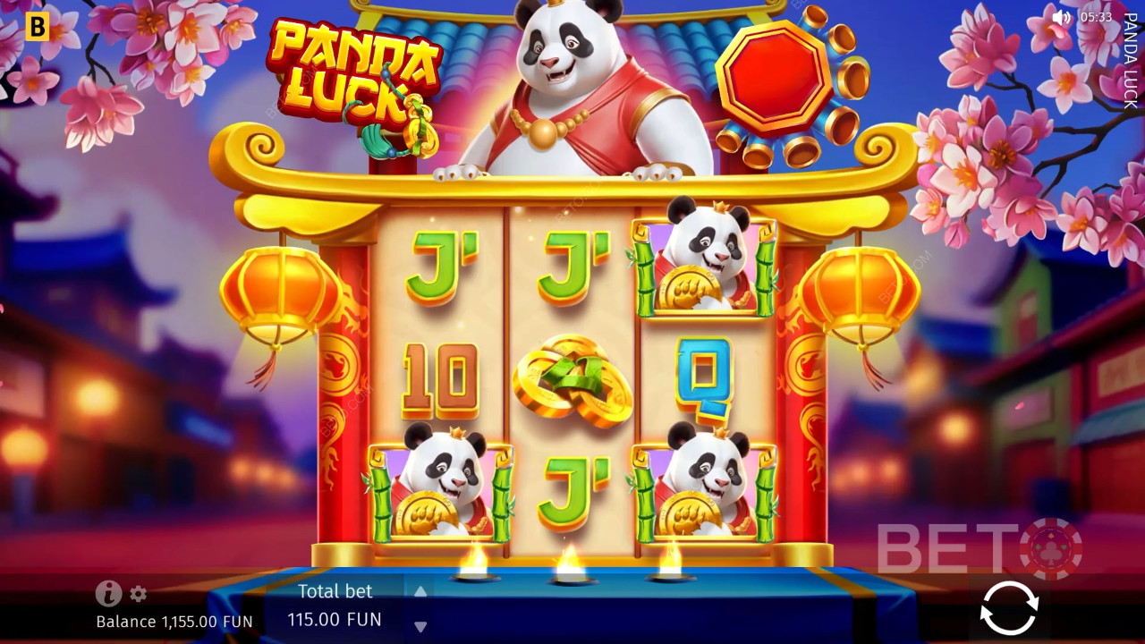 Panda Luck felülvizsgálata a BETO Slots által