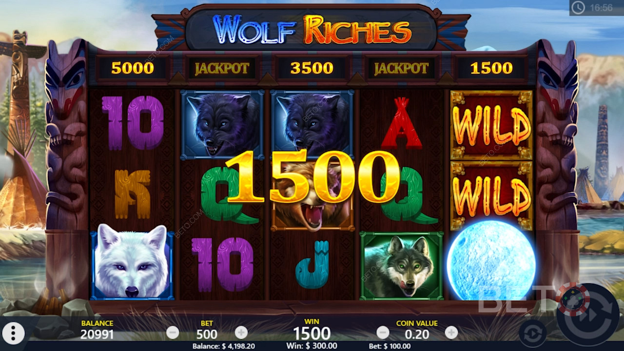 Élvezze a folyamatos nyereményeket a Wolf Riches nyerőgépen