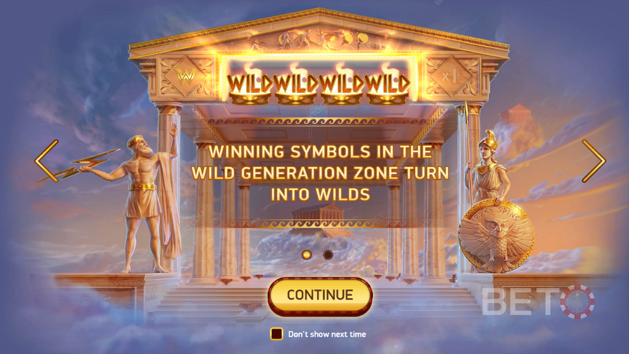 A Wild Generation zónában a nyereményben részt vevő összes szimbólum wild szimbólummá válik.