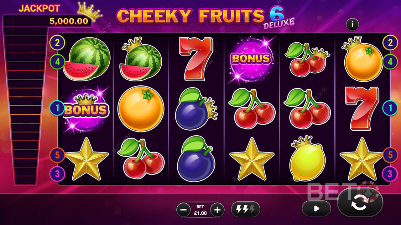 Cheeky Fruits 6 Deluxe A BETO Slots felülvizsgálata