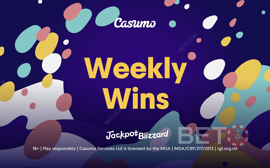 Játsszon jackpotot a Casumo oldalon, vagy nyerjen mega nagy nyereményeket!