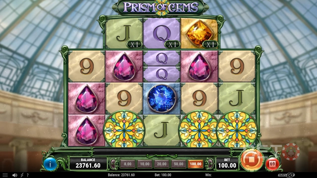 Prism of Gems video slot - Csillogó színes drágakövek