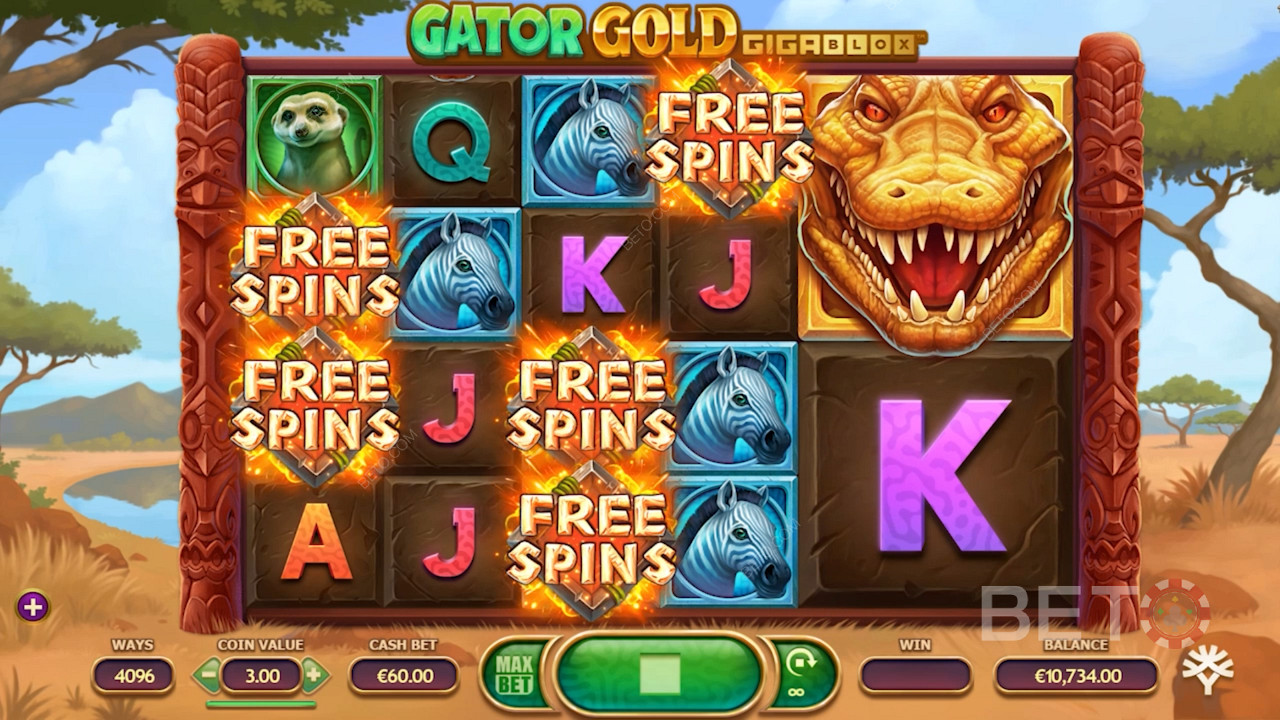 Gator Gold Gigablox - Ismerkedj meg a csattogó arany aligátorral, és nyerj akár x20.000-es nyereményt is!