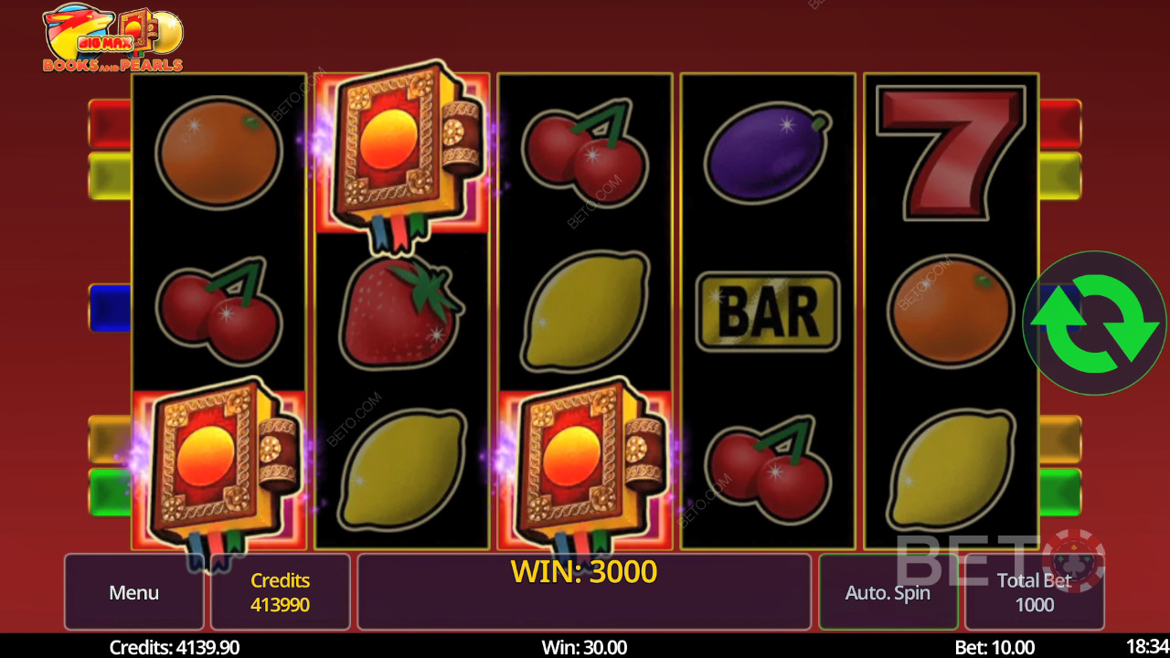Big Max Könyvek és gyöngyök felülvizsgálata a BETO Slots által