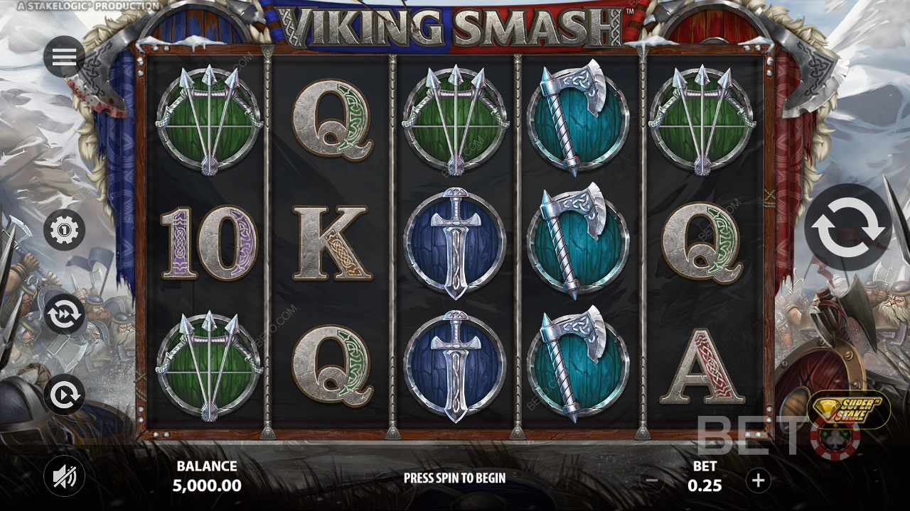 Az 5 tárcsás és 243 nyerővonalas játékban a vikingek dicsőségéért küzdhetsz a vikingek között.