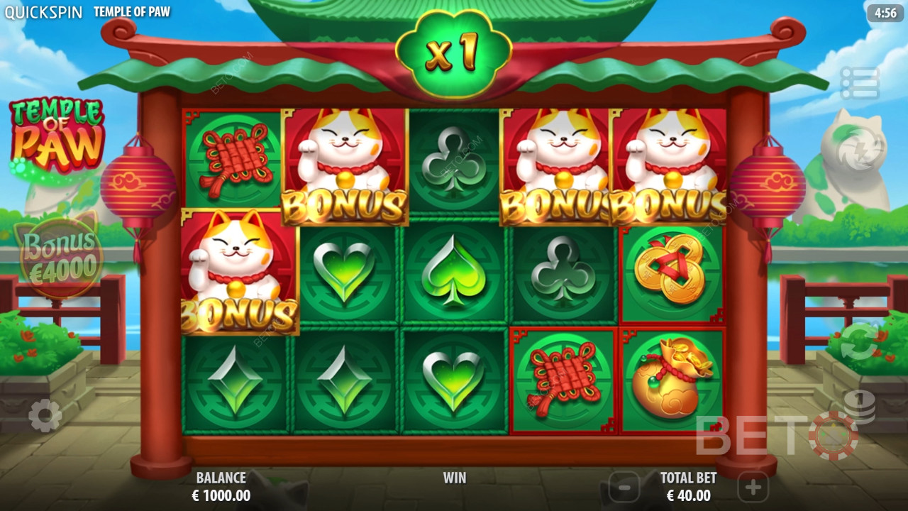 Temple of Paw felülvizsgálata BETO Slots által