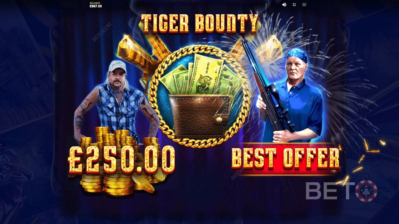 Tiger Bounty bónusz Joe Exotic