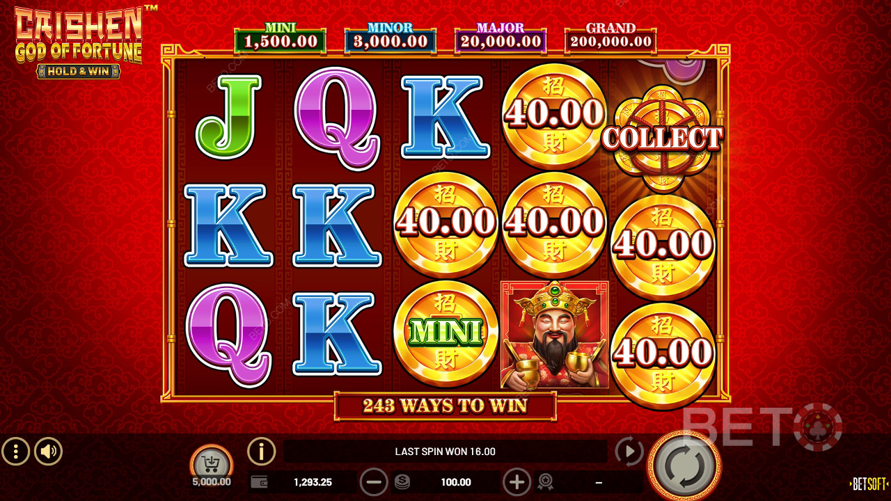 Caishen God of Fortune felülvizsgálata BETO Slots által