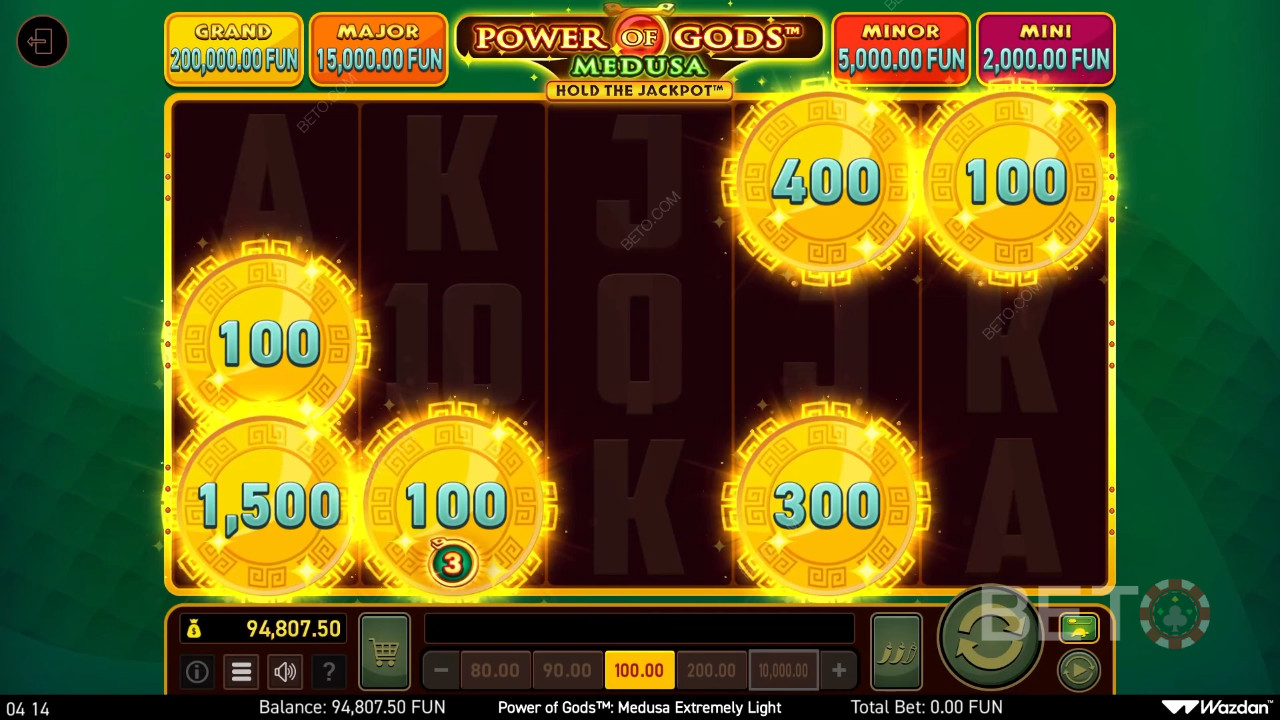 Power of Gods: Medusa Extremely Light felülvizsgálata BETO Slots által