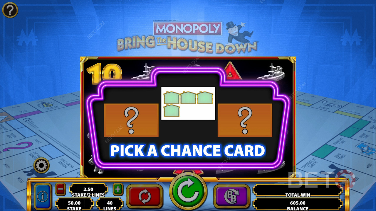 Különleges lehetőség a Monopoly: Bring the House Down játékban