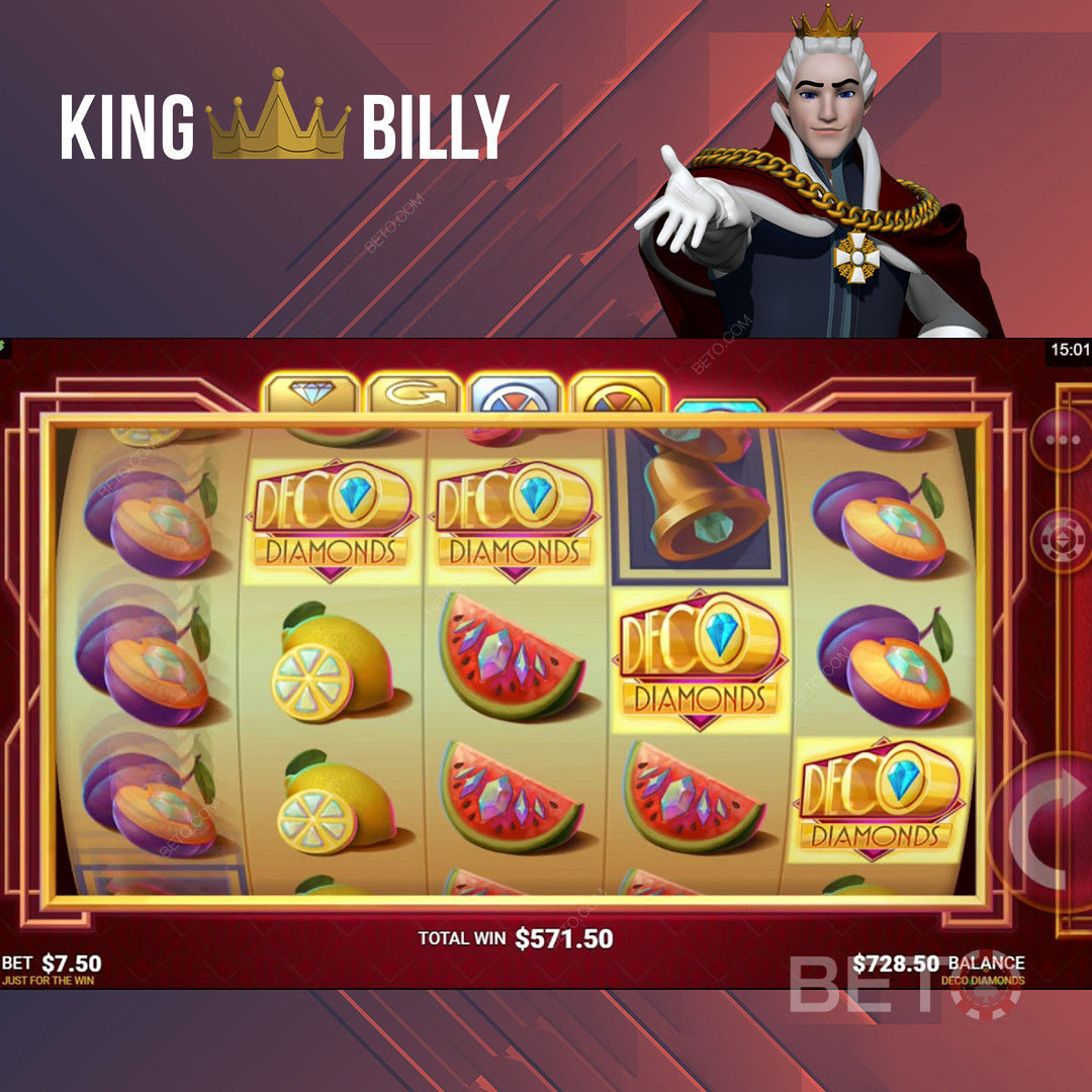 Játsszon izgalmas nyerőgépekkel a King Billy online kaszinóban