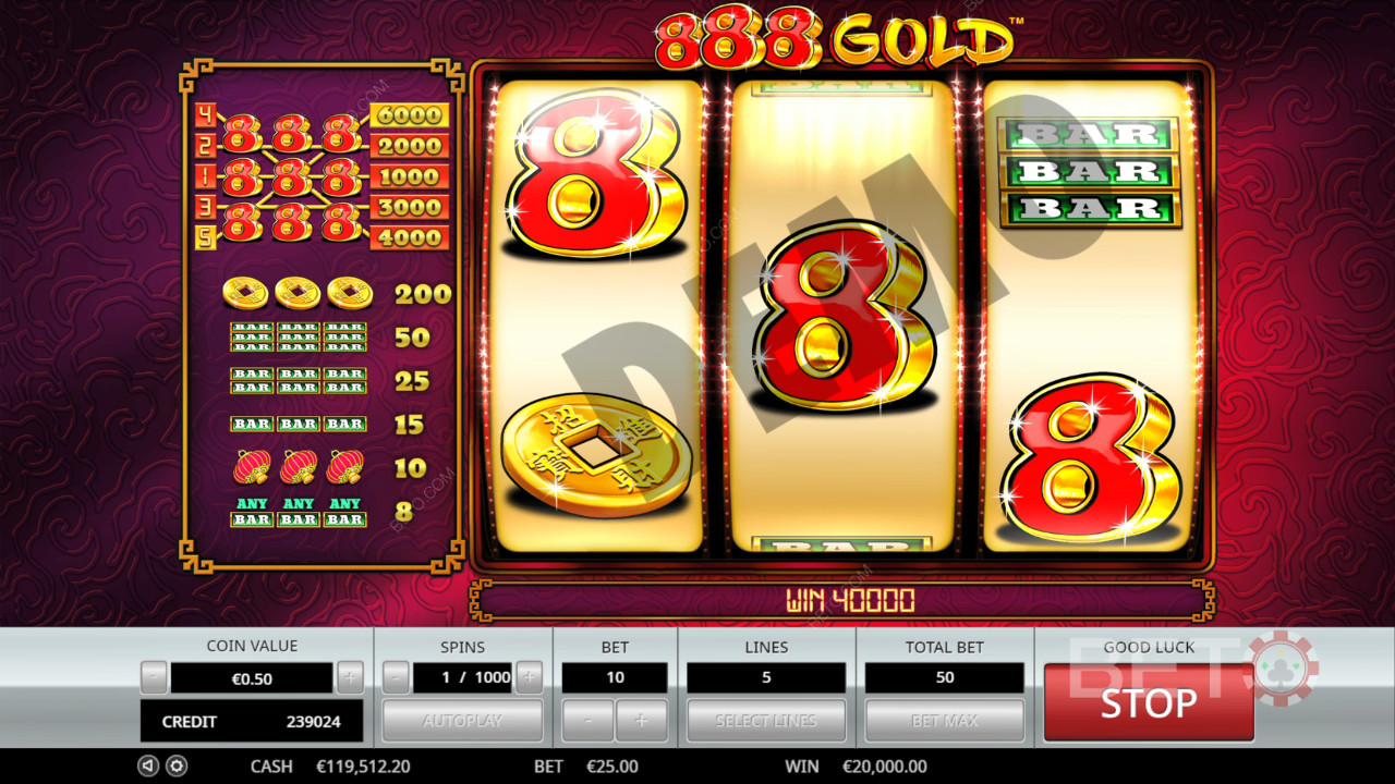 888 Gold felülvizsgálata a BETO Slots által